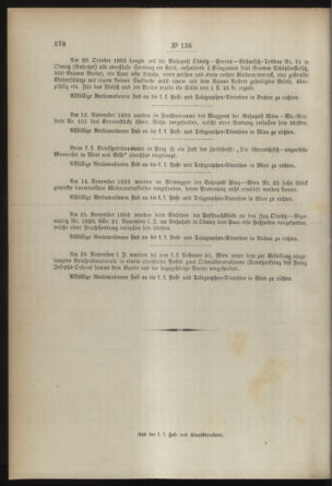 Post- und Telegraphen-Verordnungsblatt für das Verwaltungsgebiet des K.-K. Handelsministeriums 18931216 Seite: 4