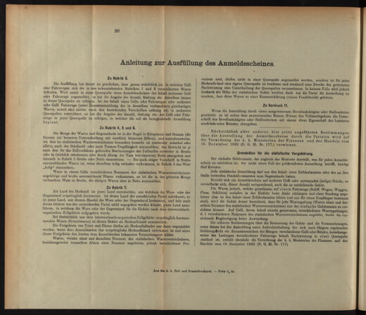 Post- und Telegraphen-Verordnungsblatt für das Verwaltungsgebiet des K.-K. Handelsministeriums 18931224 Seite: 40