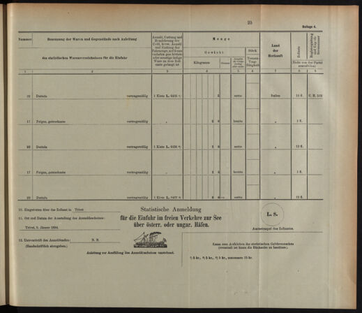 Post- und Telegraphen-Verordnungsblatt für das Verwaltungsgebiet des K.-K. Handelsministeriums 18931224 Seite: 45