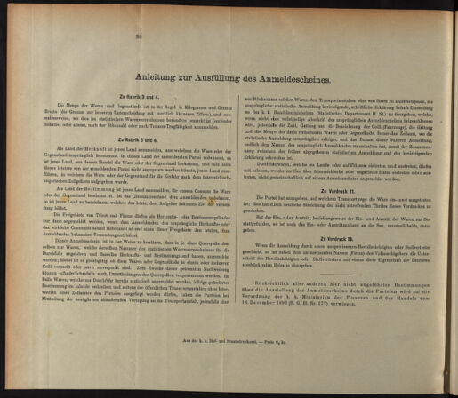 Post- und Telegraphen-Verordnungsblatt für das Verwaltungsgebiet des K.-K. Handelsministeriums 18931224 Seite: 50