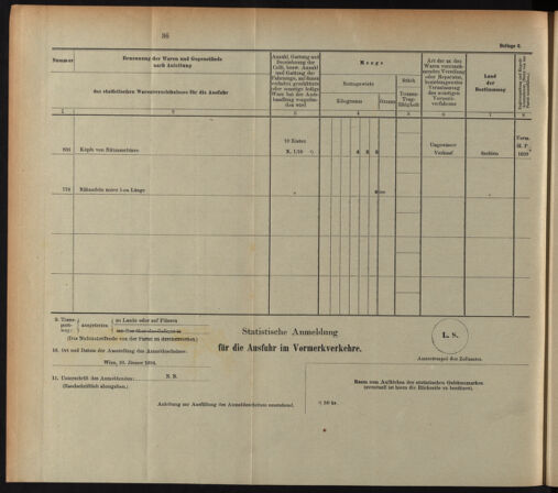 Post- und Telegraphen-Verordnungsblatt für das Verwaltungsgebiet des K.-K. Handelsministeriums 18931224 Seite: 56