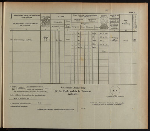 Post- und Telegraphen-Verordnungsblatt für das Verwaltungsgebiet des K.-K. Handelsministeriums 18931224 Seite: 59