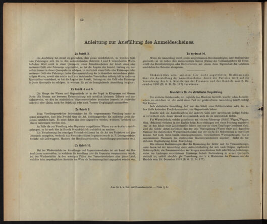 Post- und Telegraphen-Verordnungsblatt für das Verwaltungsgebiet des K.-K. Handelsministeriums 18931224 Seite: 62