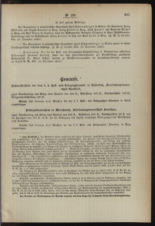 Post- und Telegraphen-Verordnungsblatt für das Verwaltungsgebiet des K.-K. Handelsministeriums 18931230 Seite: 7