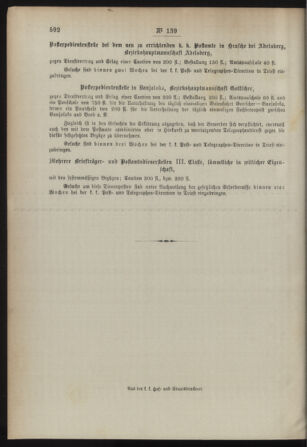 Post- und Telegraphen-Verordnungsblatt für das Verwaltungsgebiet des K.-K. Handelsministeriums 18931230 Seite: 8