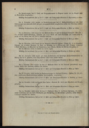 Post- und Telegraphen-Verordnungsblatt für das Verwaltungsgebiet des K.-K. Handelsministeriums 18940104 Seite: 4