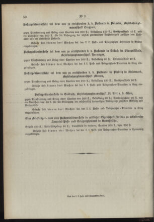 Post- und Telegraphen-Verordnungsblatt für das Verwaltungsgebiet des K.-K. Handelsministeriums 18940124 Seite: 8