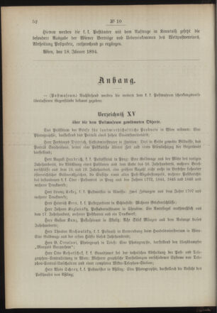 Post- und Telegraphen-Verordnungsblatt für das Verwaltungsgebiet des K.-K. Handelsministeriums 18940129 Seite: 2