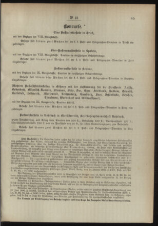 Post- und Telegraphen-Verordnungsblatt für das Verwaltungsgebiet des K.-K. Handelsministeriums 18940219 Seite: 7