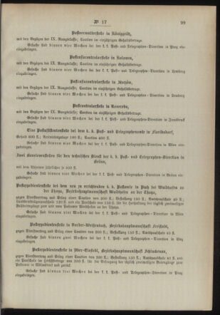 Post- und Telegraphen-Verordnungsblatt für das Verwaltungsgebiet des K.-K. Handelsministeriums 18940226 Seite: 5