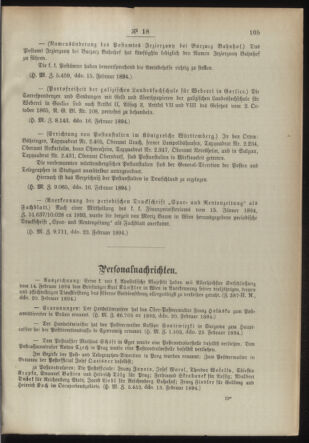 Post- und Telegraphen-Verordnungsblatt für das Verwaltungsgebiet des K.-K. Handelsministeriums 18940302 Seite: 3