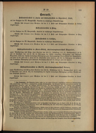 Post- und Telegraphen-Verordnungsblatt für das Verwaltungsgebiet des K.-K. Handelsministeriums 18940307 Seite: 5