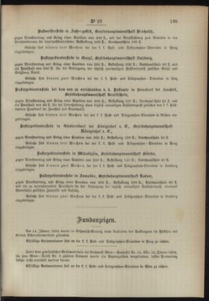 Post- und Telegraphen-Verordnungsblatt für das Verwaltungsgebiet des K.-K. Handelsministeriums 18940319 Seite: 5