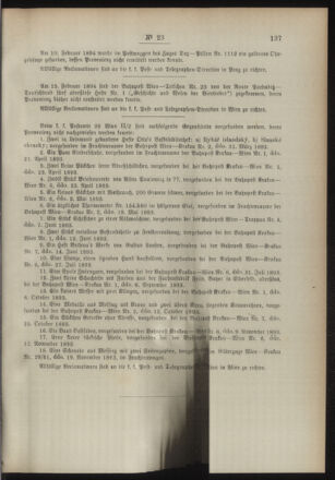 Post- und Telegraphen-Verordnungsblatt für das Verwaltungsgebiet des K.-K. Handelsministeriums 18940319 Seite: 7