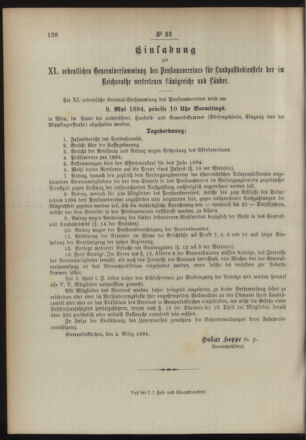 Post- und Telegraphen-Verordnungsblatt für das Verwaltungsgebiet des K.-K. Handelsministeriums 18940319 Seite: 8