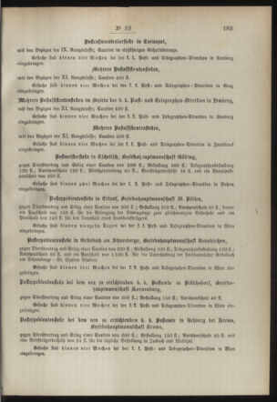 Post- und Telegraphen-Verordnungsblatt für das Verwaltungsgebiet des K.-K. Handelsministeriums 18940421 Seite: 5