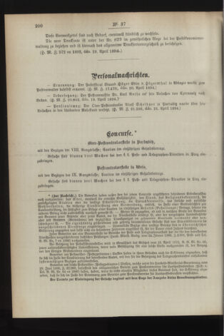 Post- und Telegraphen-Verordnungsblatt für das Verwaltungsgebiet des K.-K. Handelsministeriums 18940501 Seite: 2