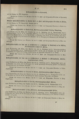 Post- und Telegraphen-Verordnungsblatt für das Verwaltungsgebiet des K.-K. Handelsministeriums 18940501 Seite: 3