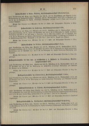 Post- und Telegraphen-Verordnungsblatt für das Verwaltungsgebiet des K.-K. Handelsministeriums 18940508 Seite: 5