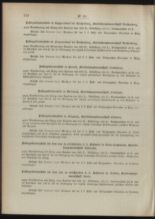 Post- und Telegraphen-Verordnungsblatt für das Verwaltungsgebiet des K.-K. Handelsministeriums 18940508 Seite: 6