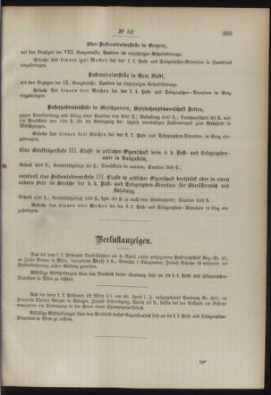 Post- und Telegraphen-Verordnungsblatt für das Verwaltungsgebiet des K.-K. Handelsministeriums 18940613 Seite: 3