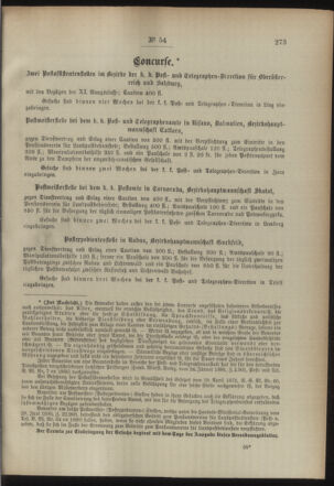 Post- und Telegraphen-Verordnungsblatt für das Verwaltungsgebiet des K.-K. Handelsministeriums 18940620 Seite: 3