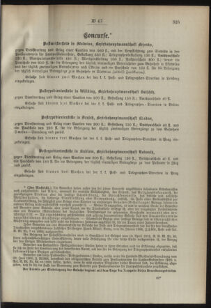 Post- und Telegraphen-Verordnungsblatt für das Verwaltungsgebiet des K.-K. Handelsministeriums 18940720 Seite: 3