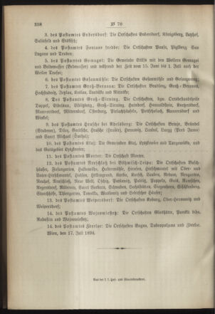 Post- und Telegraphen-Verordnungsblatt für das Verwaltungsgebiet des K.-K. Handelsministeriums 18940726 Seite: 4