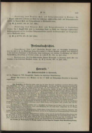 Post- und Telegraphen-Verordnungsblatt für das Verwaltungsgebiet des K.-K. Handelsministeriums 18940804 Seite: 3