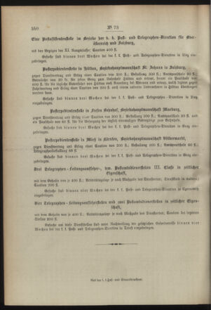 Post- und Telegraphen-Verordnungsblatt für das Verwaltungsgebiet des K.-K. Handelsministeriums 18940804 Seite: 4