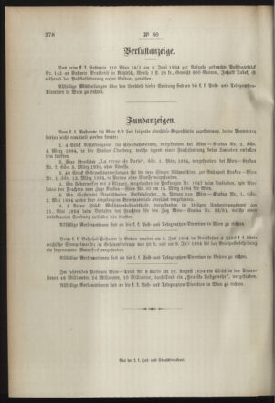 Post- und Telegraphen-Verordnungsblatt für das Verwaltungsgebiet des K.-K. Handelsministeriums 18940823 Seite: 4