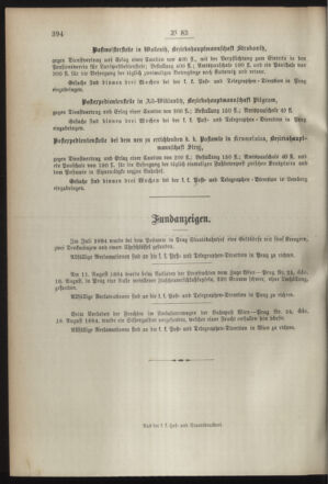 Post- und Telegraphen-Verordnungsblatt für das Verwaltungsgebiet des K.-K. Handelsministeriums 18940905 Seite: 4