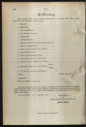 Post- und Telegraphen-Verordnungsblatt für das Verwaltungsgebiet des K.-K. Handelsministeriums 18940929 Seite: 4