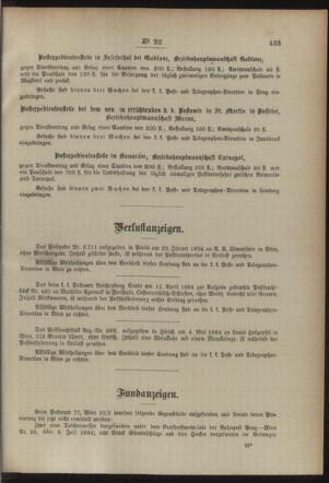 Post- und Telegraphen-Verordnungsblatt für das Verwaltungsgebiet des K.-K. Handelsministeriums 18941004 Seite: 3