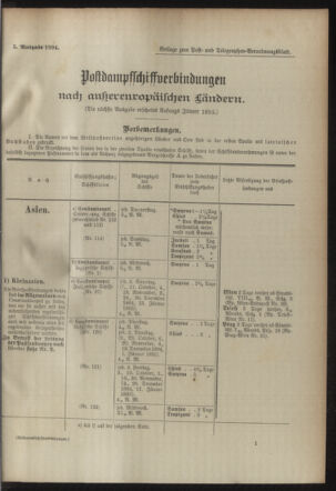 Post- und Telegraphen-Verordnungsblatt für das Verwaltungsgebiet des K.-K. Handelsministeriums 18941004 Seite: 5