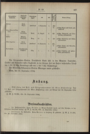 Post- und Telegraphen-Verordnungsblatt für das Verwaltungsgebiet des K.-K. Handelsministeriums 18941005 Seite: 3