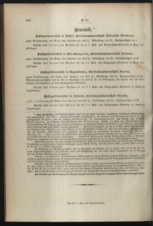 Post- und Telegraphen-Verordnungsblatt für das Verwaltungsgebiet des K.-K. Handelsministeriums 18941008 Seite: 4