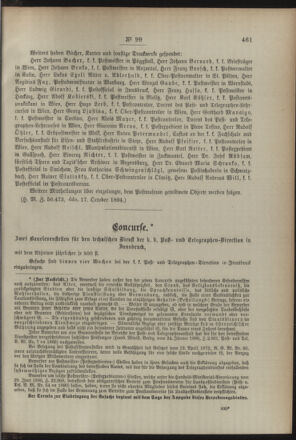 Post- und Telegraphen-Verordnungsblatt für das Verwaltungsgebiet des K.-K. Handelsministeriums 18941025 Seite: 3