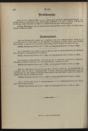 Post- und Telegraphen-Verordnungsblatt für das Verwaltungsgebiet des K.-K. Handelsministeriums 18941026 Seite: 4