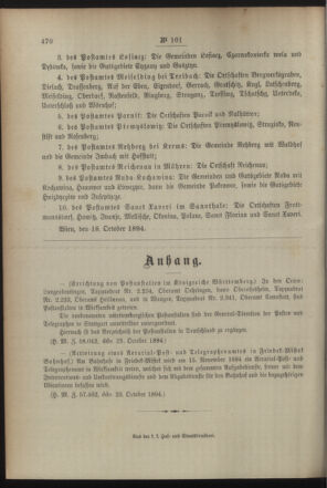 Post- und Telegraphen-Verordnungsblatt für das Verwaltungsgebiet des K.-K. Handelsministeriums 18941031 Seite: 4