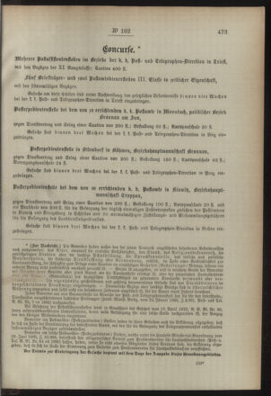 Post- und Telegraphen-Verordnungsblatt für das Verwaltungsgebiet des K.-K. Handelsministeriums 18941103 Seite: 3