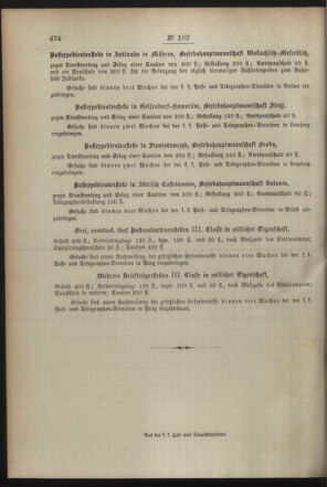 Post- und Telegraphen-Verordnungsblatt für das Verwaltungsgebiet des K.-K. Handelsministeriums 18941103 Seite: 4