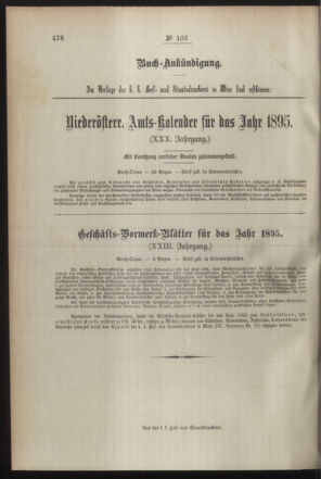 Post- und Telegraphen-Verordnungsblatt für das Verwaltungsgebiet des K.-K. Handelsministeriums 18941105 Seite: 4