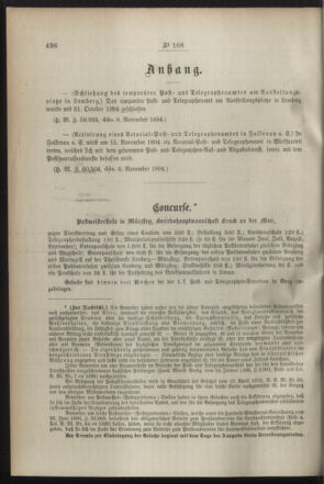 Post- und Telegraphen-Verordnungsblatt für das Verwaltungsgebiet des K.-K. Handelsministeriums 18941116 Seite: 2