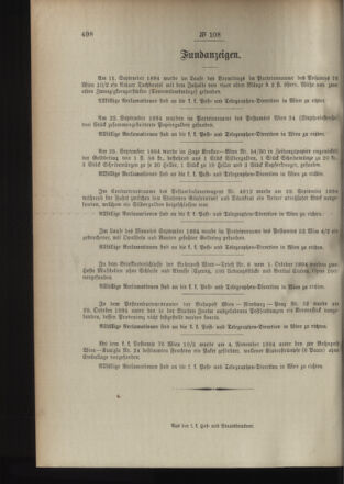 Post- und Telegraphen-Verordnungsblatt für das Verwaltungsgebiet des K.-K. Handelsministeriums 18941116 Seite: 4