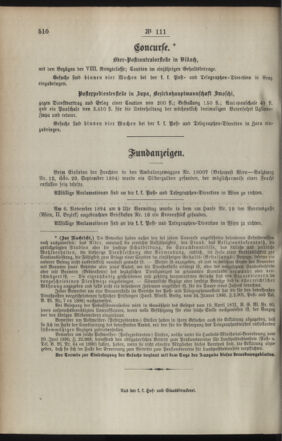 Post- und Telegraphen-Verordnungsblatt für das Verwaltungsgebiet des K.-K. Handelsministeriums 18941124 Seite: 4