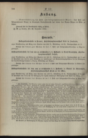 Post- und Telegraphen-Verordnungsblatt für das Verwaltungsgebiet des K.-K. Handelsministeriums 18941210 Seite: 2