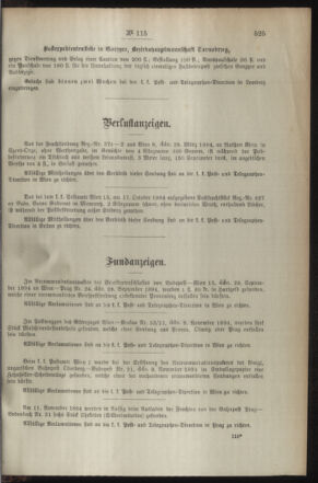 Post- und Telegraphen-Verordnungsblatt für das Verwaltungsgebiet des K.-K. Handelsministeriums 18941210 Seite: 3