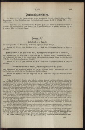 Post- und Telegraphen-Verordnungsblatt für das Verwaltungsgebiet des K.-K. Handelsministeriums 18941220 Seite: 3