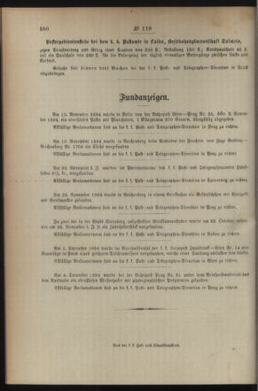 Post- und Telegraphen-Verordnungsblatt für das Verwaltungsgebiet des K.-K. Handelsministeriums 18941220 Seite: 4